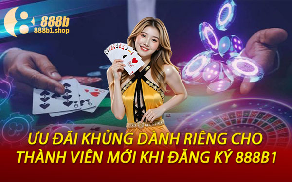 Ưu Đãi Khủng Dành Riêng Cho Thành Viên Mới Khi Đăng Ký 888B1